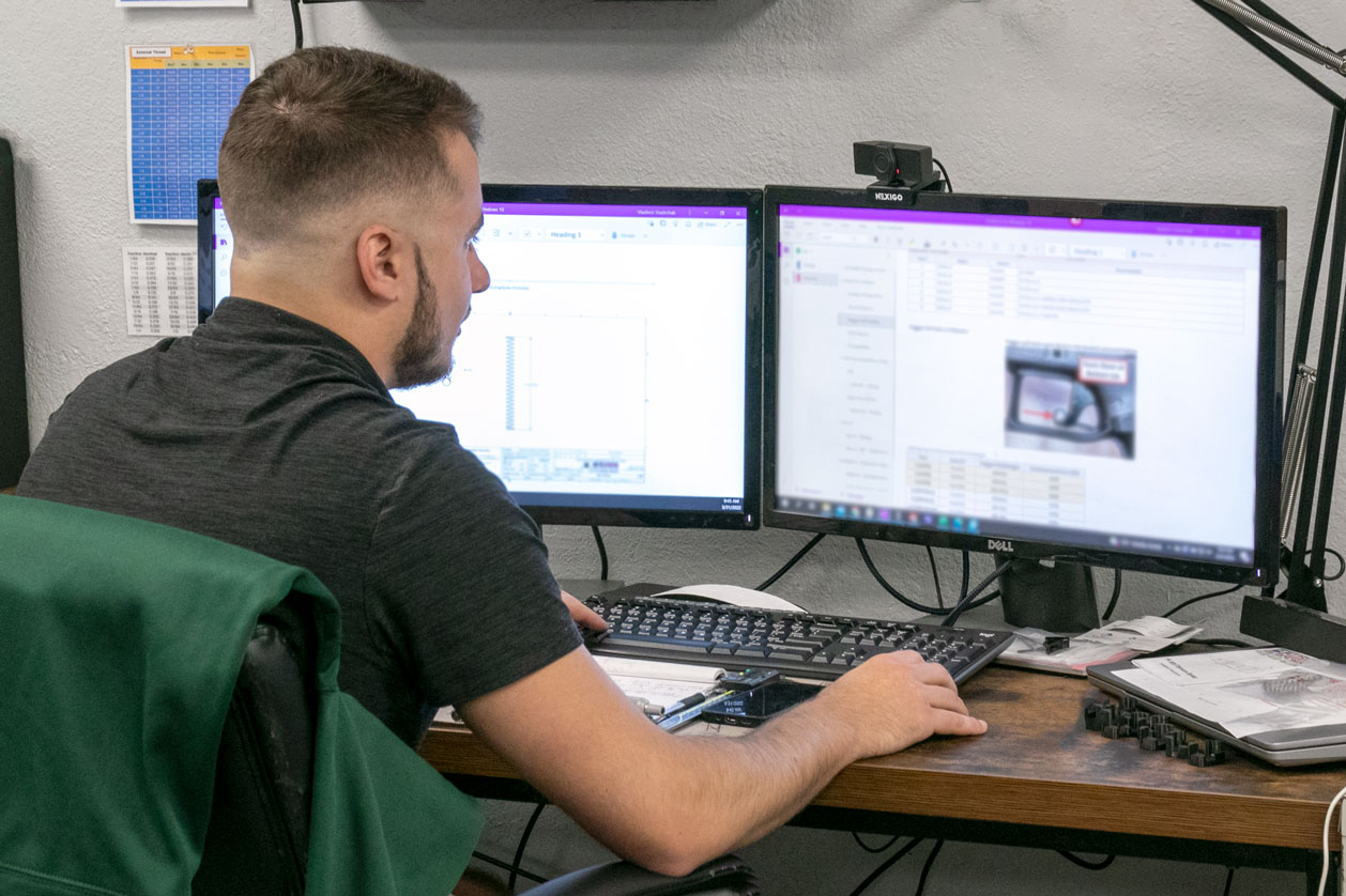 Gunsmith Designing New Trigger